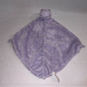 Angel Dear Purple Hippo Lovey Security Blanket Plush Soft Baby Toy 2012